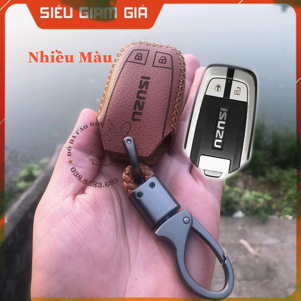 Bao Da Chìa Khóa Smartkeys xe ISUZU MU-X, D-MAX... Da Bò Nhiều Màu Sắc..