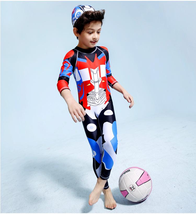 1 Bé Trai Quần Bơi Trẻ Em Dài Tay Trẻ Em Áo Tắm Đồ Bơi Trẻ Em Mùa Hè 2019 Trẻ Em Hoạt Hình Trẻ Em sấy Khô