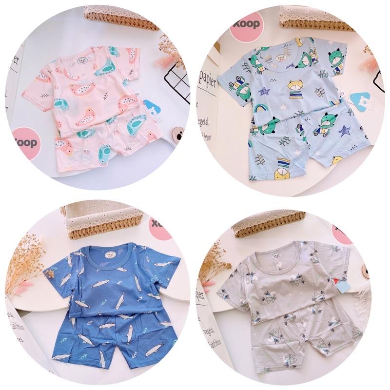 Bộ Cộc Tay Cotton Lạnh Cực Đẹp Cho Bé