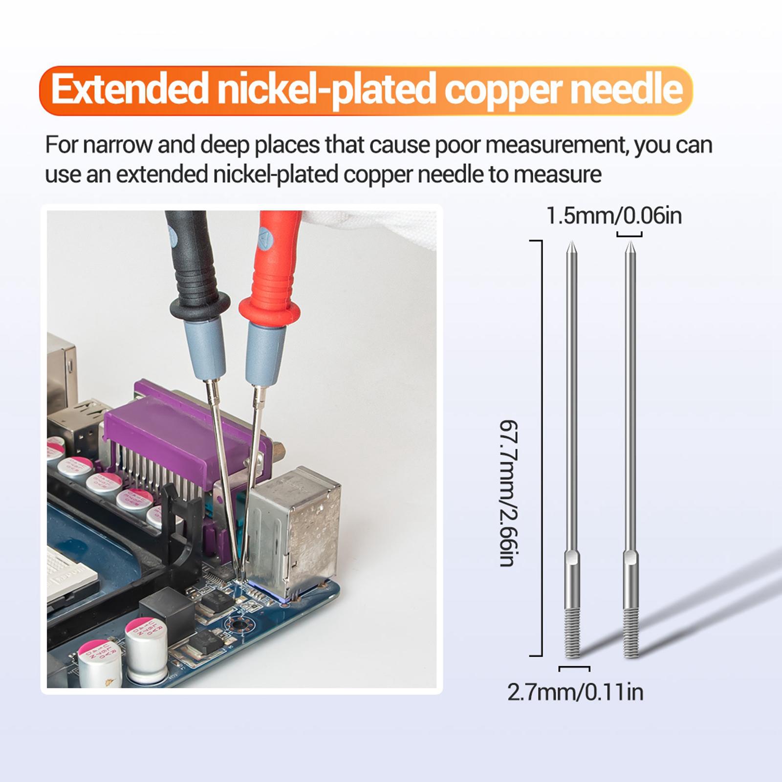22 in 1 Electronic Test Leads Kit, Digital Multimeter Leads, with Alligator Clips ,Replaceable Probes Tips ,Accs Kit for Digital Multi Meter
