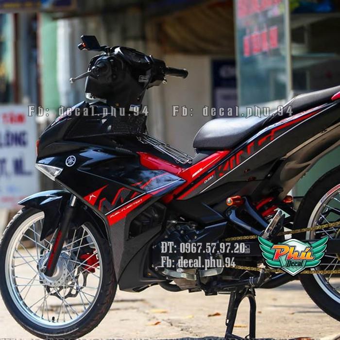 Tem rời EX 135 MX King đen đỏ