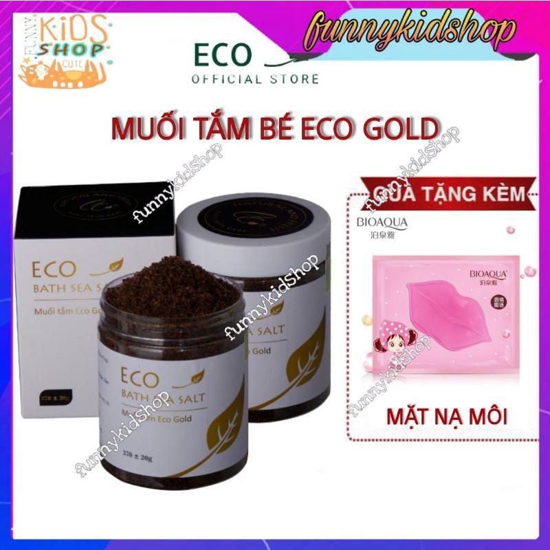 MUỐI TẮM THẢO DƯỢC ECO GOLD 400G - Muối tắm bé - Muối tắm eco gold- Muối tắm gold eco tặng mặt nạ môi cho mẹ