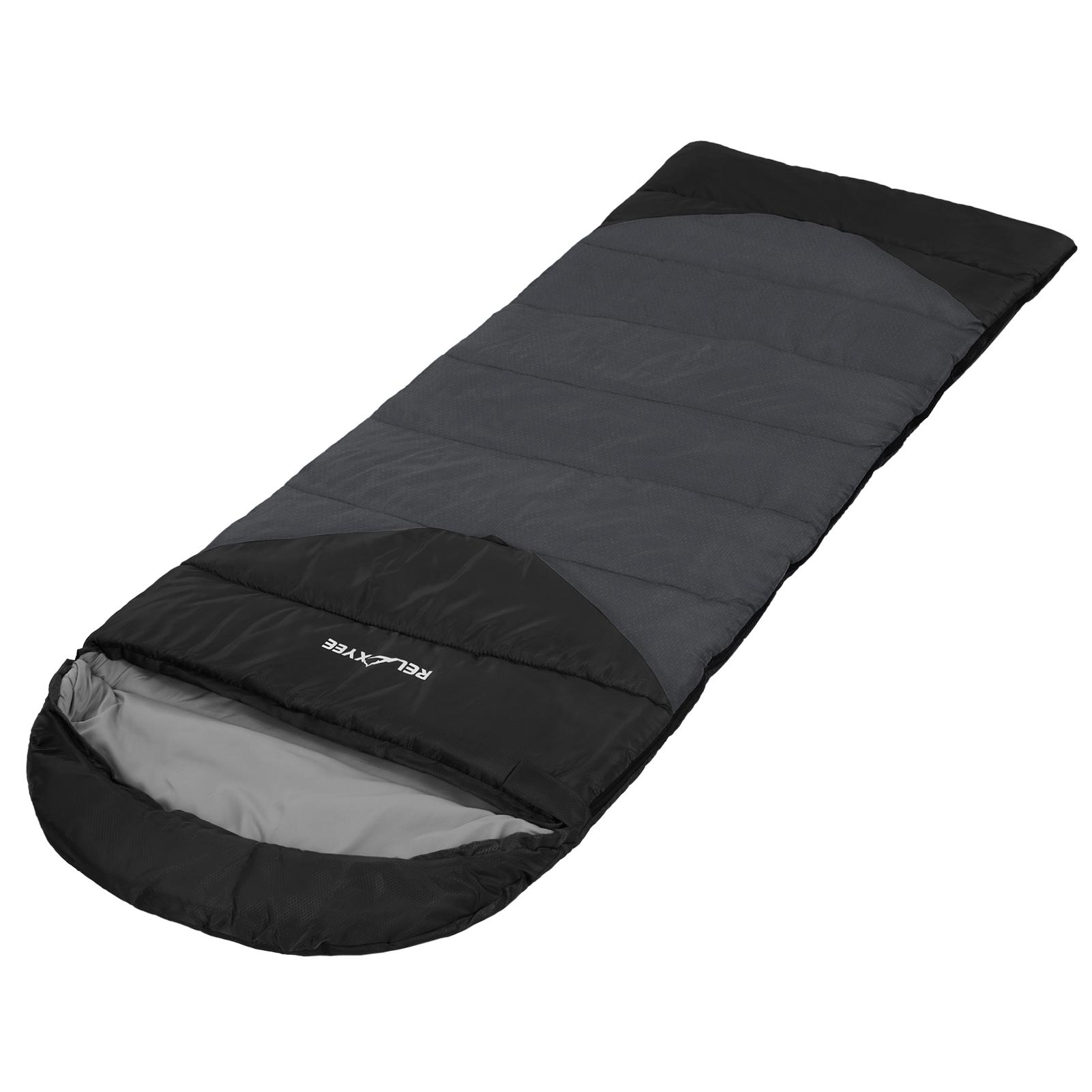RELAXYEE Camping Sleeping Bag for Adults Outdoor Water-resistant Cold Weather Sleeping Bag Compact Camping Gear for 3 Seasons Hiking Backpacking Traveling