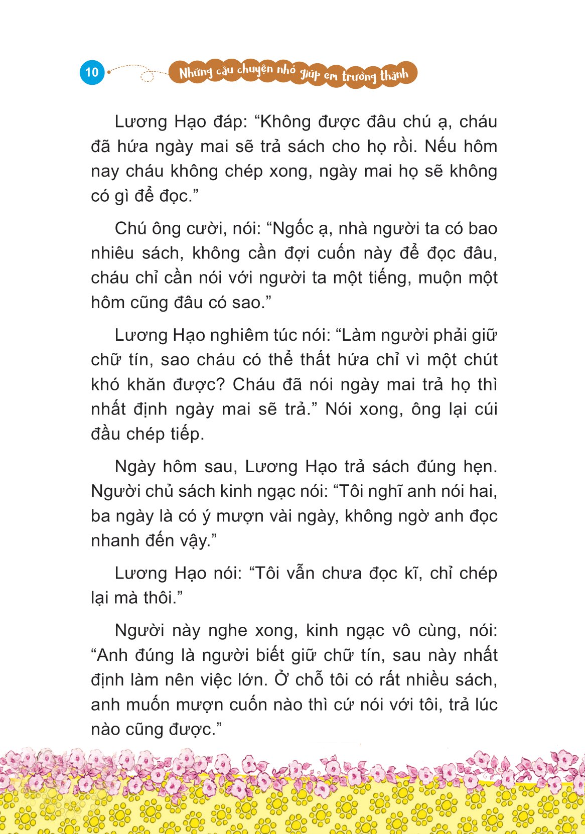 Những Câu Chuyện Nhỏ Giúp Em Trưởng Thành - Tớ Yêu Đọc Sách