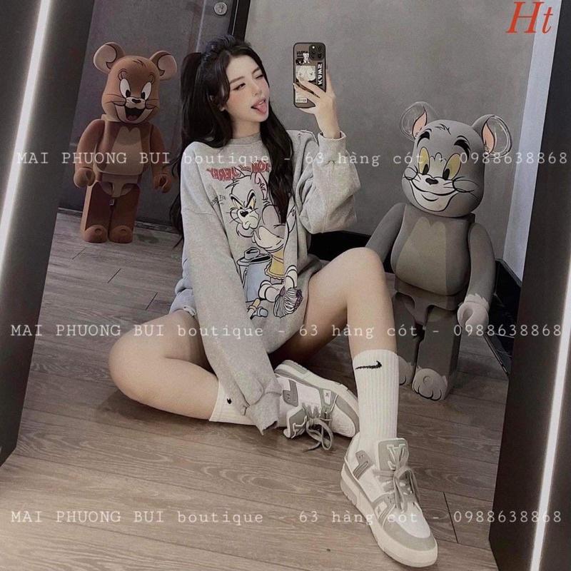 Áo swearter nỉ cotton mèo chuột H2A