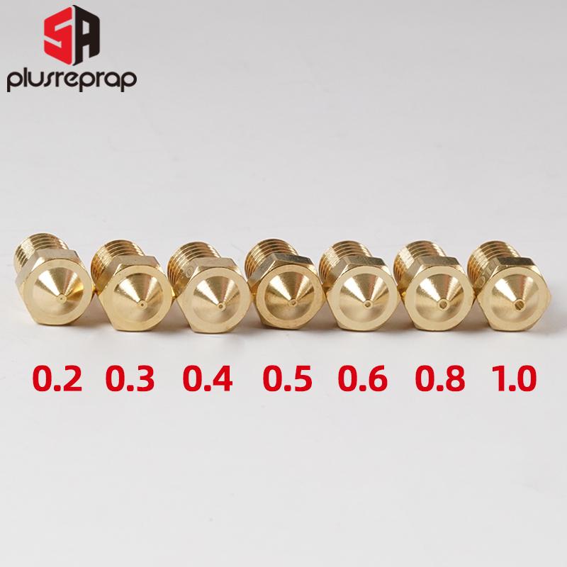 5/10pcs M6 ren ren Full Metal 0.2/0,3/0,4/0,5/0,6mm tùy chọn cho máy in 3D máy in 3D Hotend V5 V6 V6 V6 V6 V6 V6 Máy in 3D