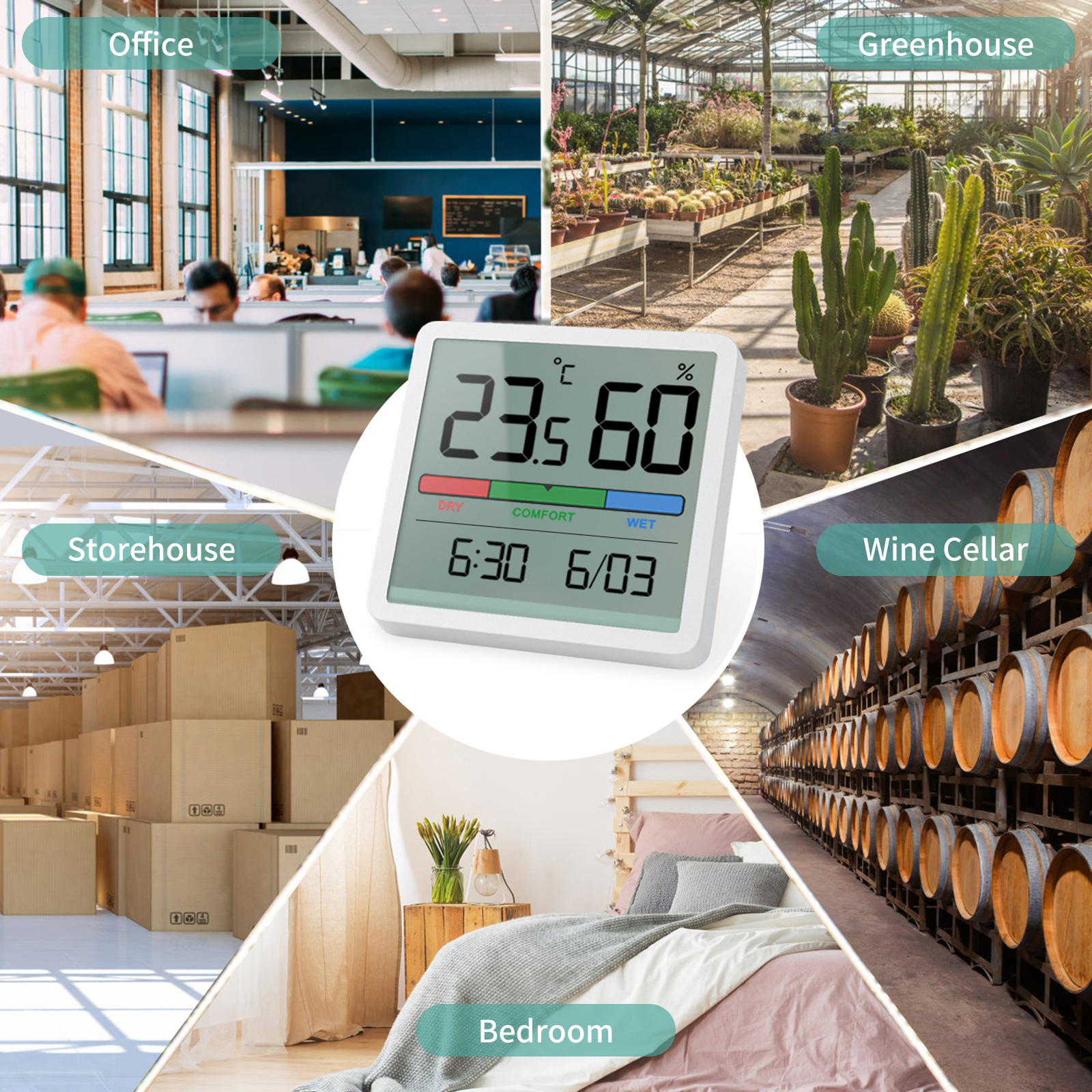 Máy Đo Độ Ẩm Kỹ Thuật Số Màn Hình Lcd