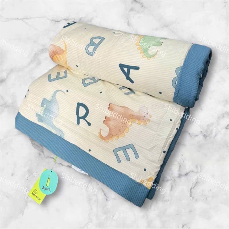 Chăn Đũi Cotton Nhăn Nhập Khẩu Cao Cấp - Chăn Mùa Hè Thoáng Mát, Mềm Mại, Đầy Đủ Tem Mác KT 2x2m3 - HÀNG CHÍNH HÃNG MINIIN