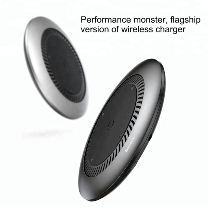 Đế sạc nhanh không dây tích hợp quạt hút tản nhiệt Baseus CCALL-XU01 cho Apple iPhone/ Samsung (Qi Wireless Quick Charger) - Hàng nhập khẩu