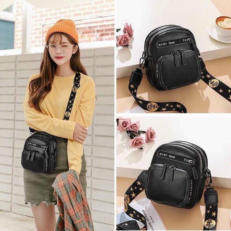Túi xách, túi đeo chéo thời trang nữ ZuCi A06 phong cách Hàn Quốc trẻ trung xinh xắn size 15cm