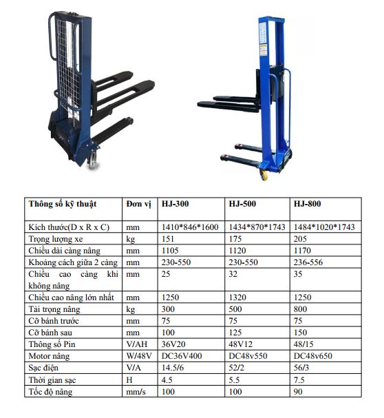 Xe nâng điện tự leo xe