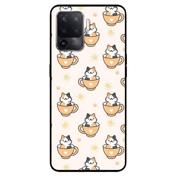 Ốp lưng dành cho Oppo A54 - A74 - A94 - A15 / A15s mẫu Mèo Ly Tình Yêu