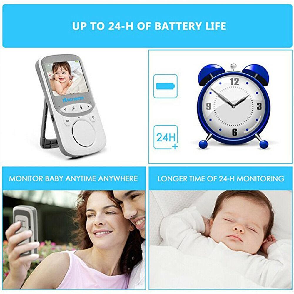 Máy báo khóc kiểm soát nhiệt độ có chế độ quay ban đêm Baby Monitor 2.4Ghz RoHS CE - Home and Garden