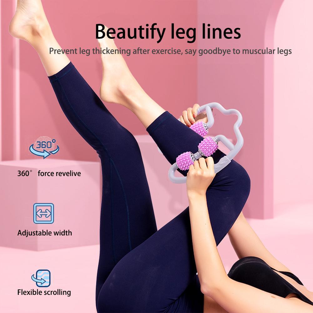 Hình Dáng Chữ U Massage Con Lăn Cho Cánh Tay Chân Cơ Cứu Trợ Cầm Tay Kẹp Bê Con Lăn Massage Con Lăn Stovepipe Máy Mát Xa