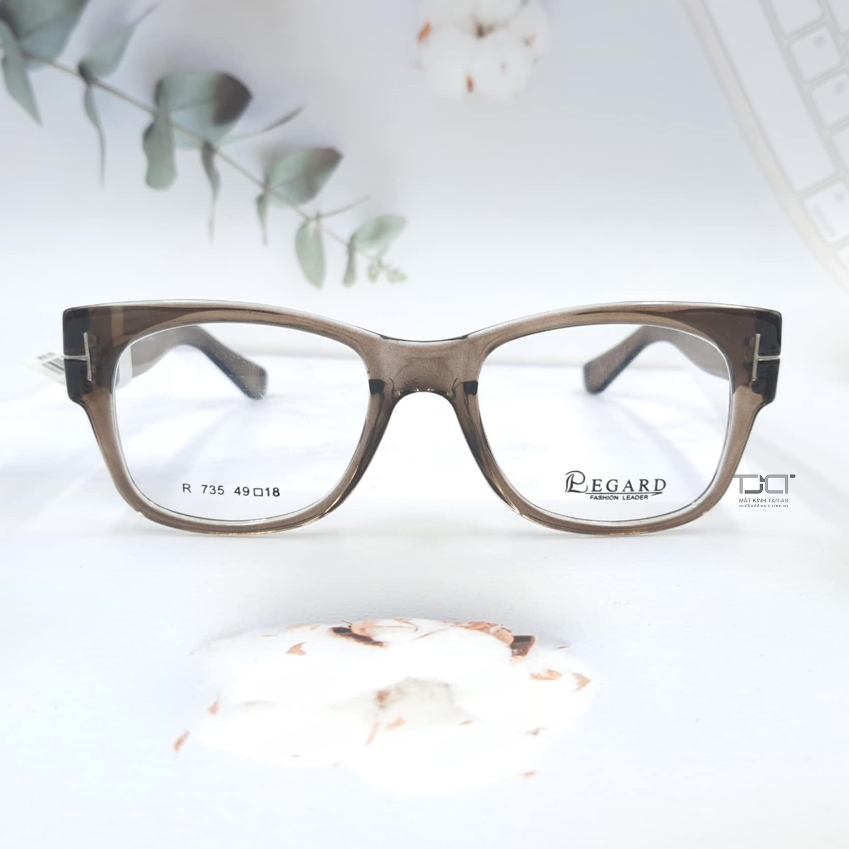 GỌNG KÍNH UNISEX THỜI TRANG, CHÍNH HÃNG REGARD R735-GR