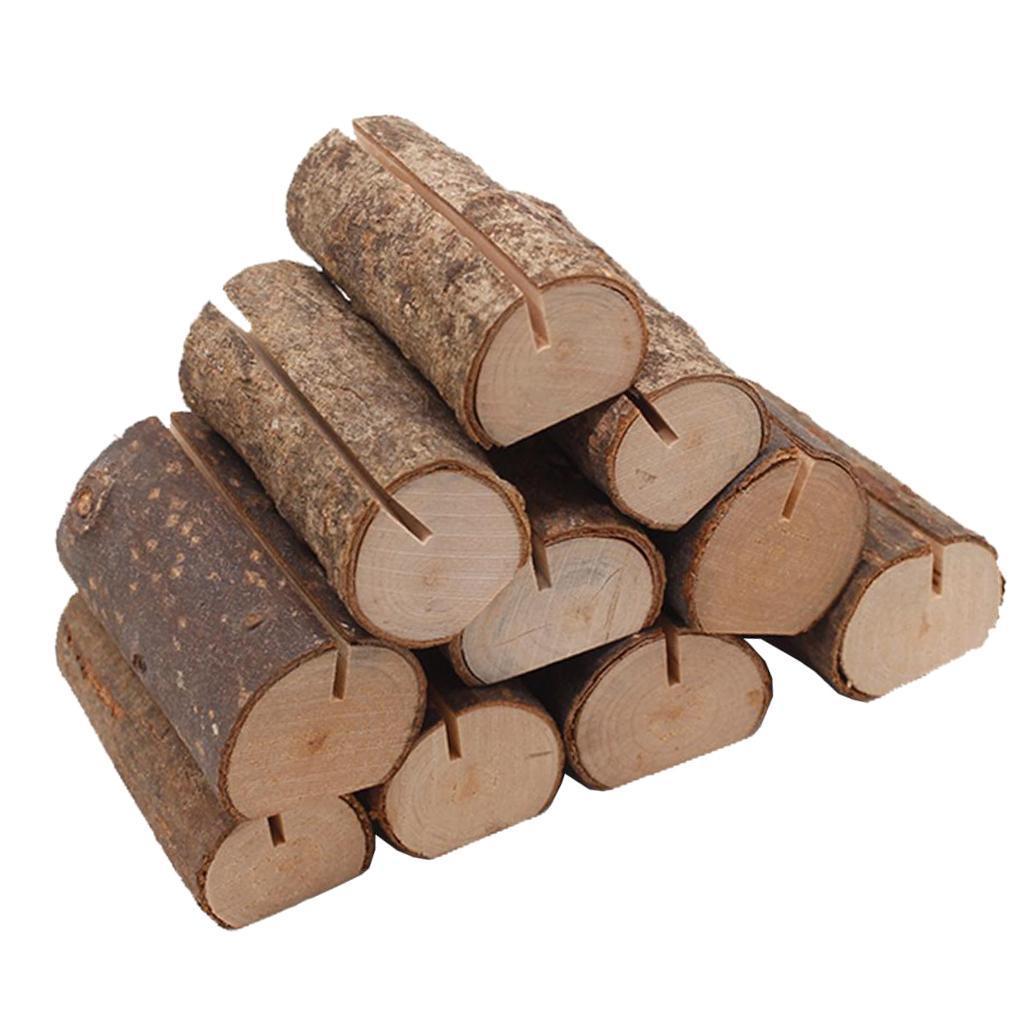 30x Wooden Table Number Holders Wooden Place Card Holder Wedding Card Holder