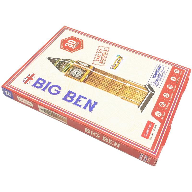 Mô Hình Giấy 3D Đồng Hồ Big Ben - Cubic Fun S3015H (13 Mảnh Ghép)