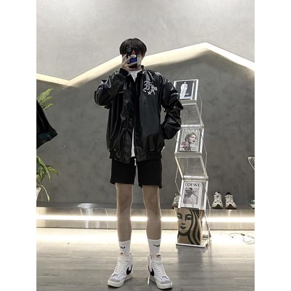 Bomber full da bomber thêu chữ cao cấp