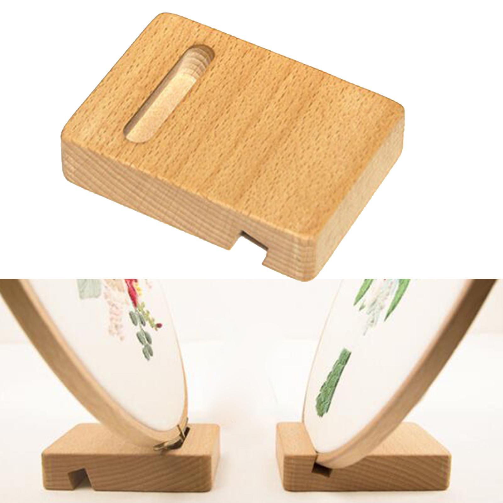 Embroidery Hoop Phone Stand Cross Stitch Needlework Decor Frame Stand DIY
