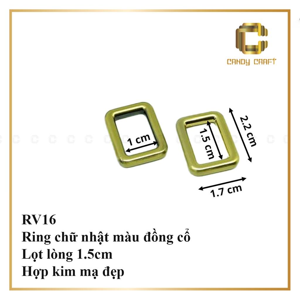 Khoen vuông  màu đồng cổ