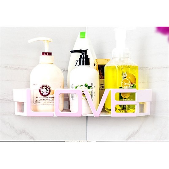 ComBo 2 Kệ góc nhà tắm cách điệu chữ LOVE