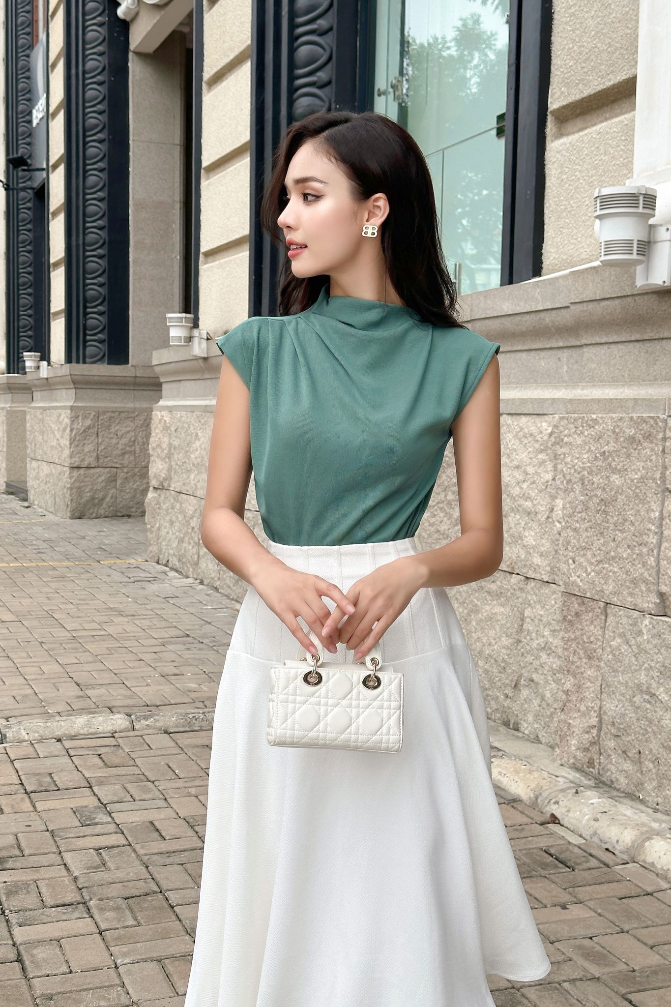 OLV - Chân váy Adalee White Skirt