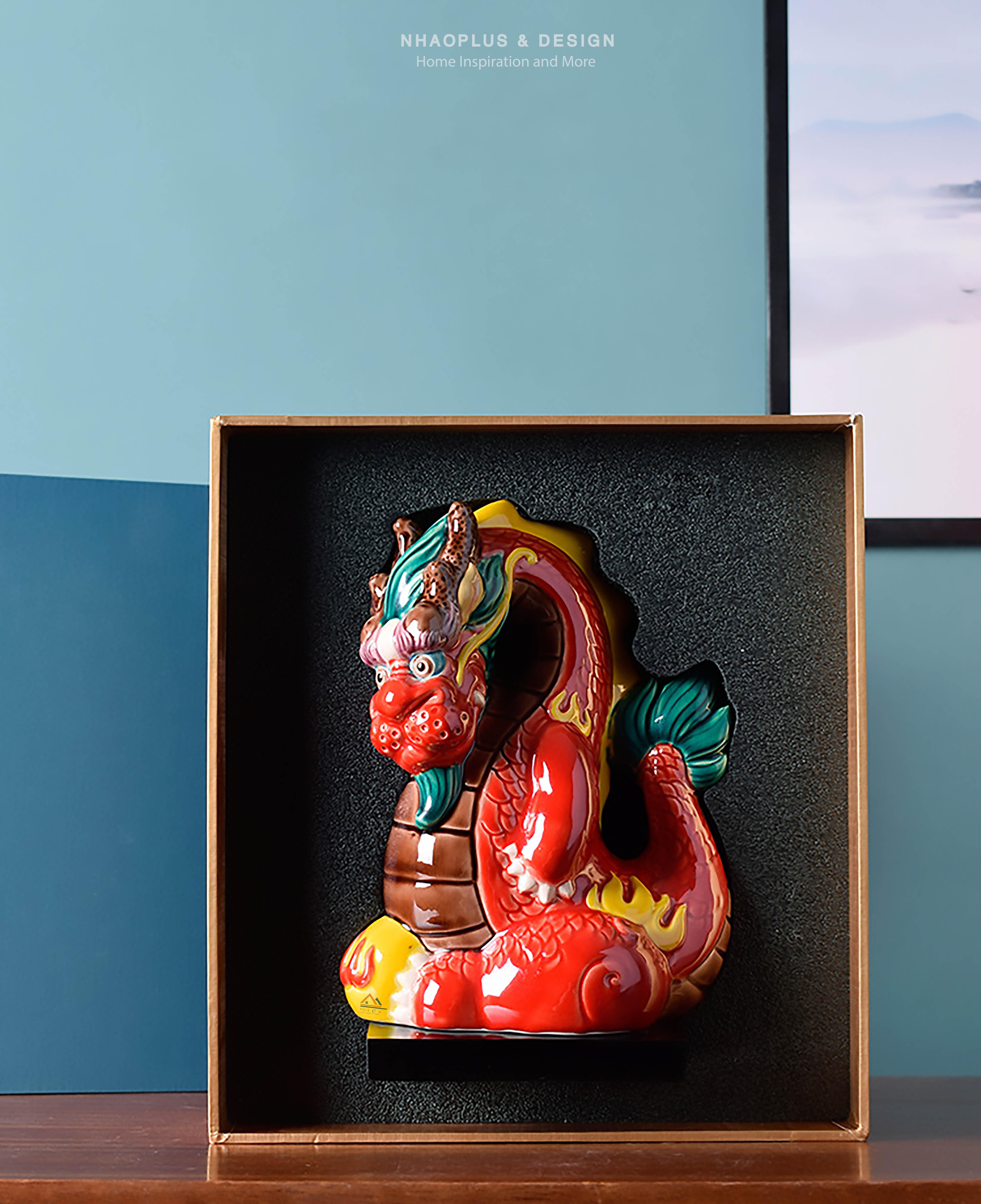 Tượng Gốm Hình Rồng Thủ Công