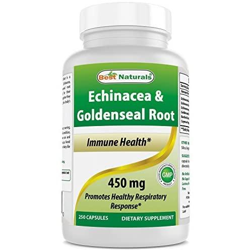 Best Naturals Echinacea Goldenseal 450 mg 250 Caps