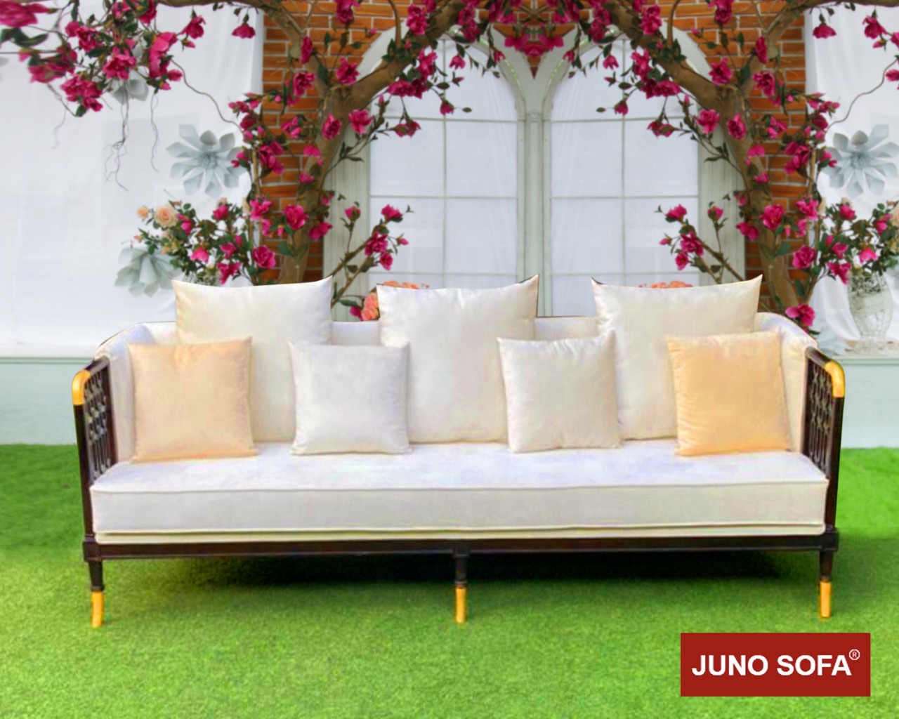 Bộ sofa Khung đồng Nệm Cao Cấp Juno Sofa dài 2m