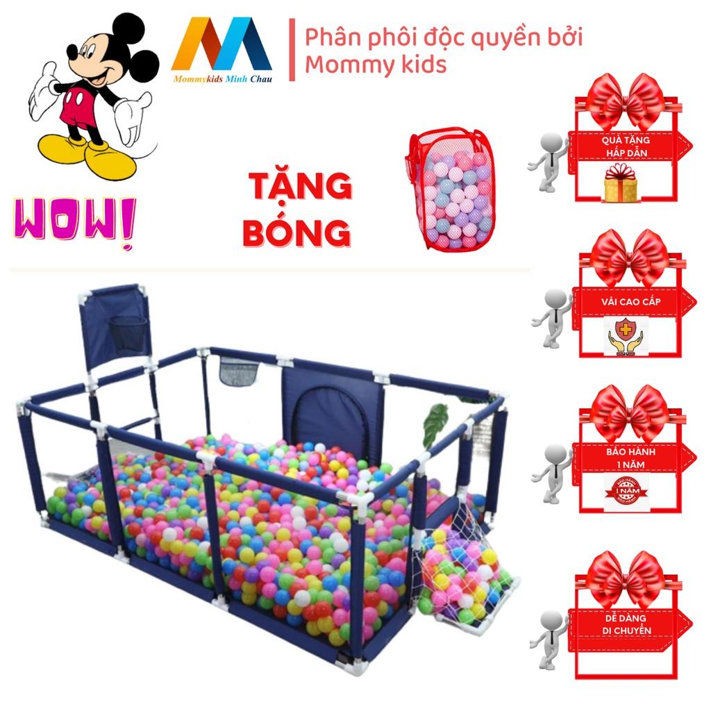 Quây bóng rổ MOMMYKIDS MINH CHÂU Quây cũi kiêm nhà bóng hình chữ nhật 1m2.2m30 cm