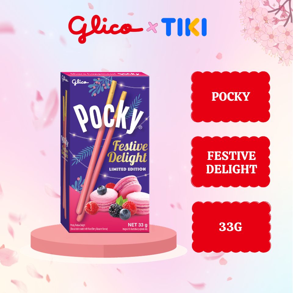 BÁNH QUE POCKY FESTIVE DELIGHT 33G