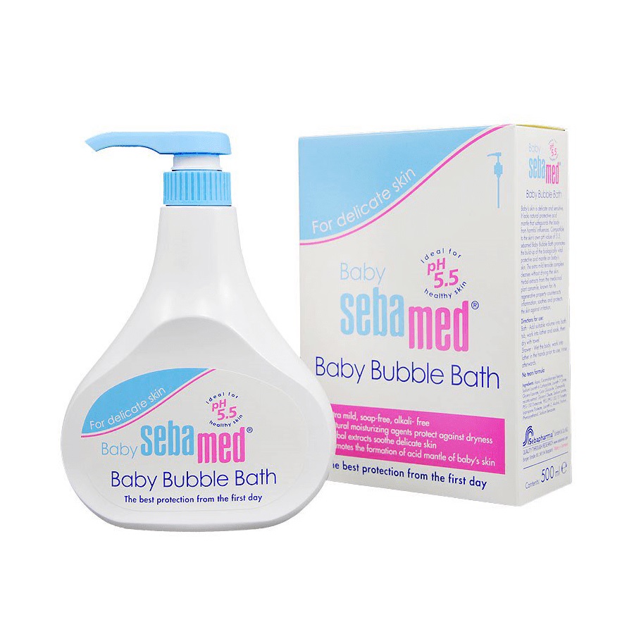 Sữa Tắm Tạo Bọt Dịu Nhẹ Cho Bé Sebamed Baby Bubble Bath pH5.5 500ml