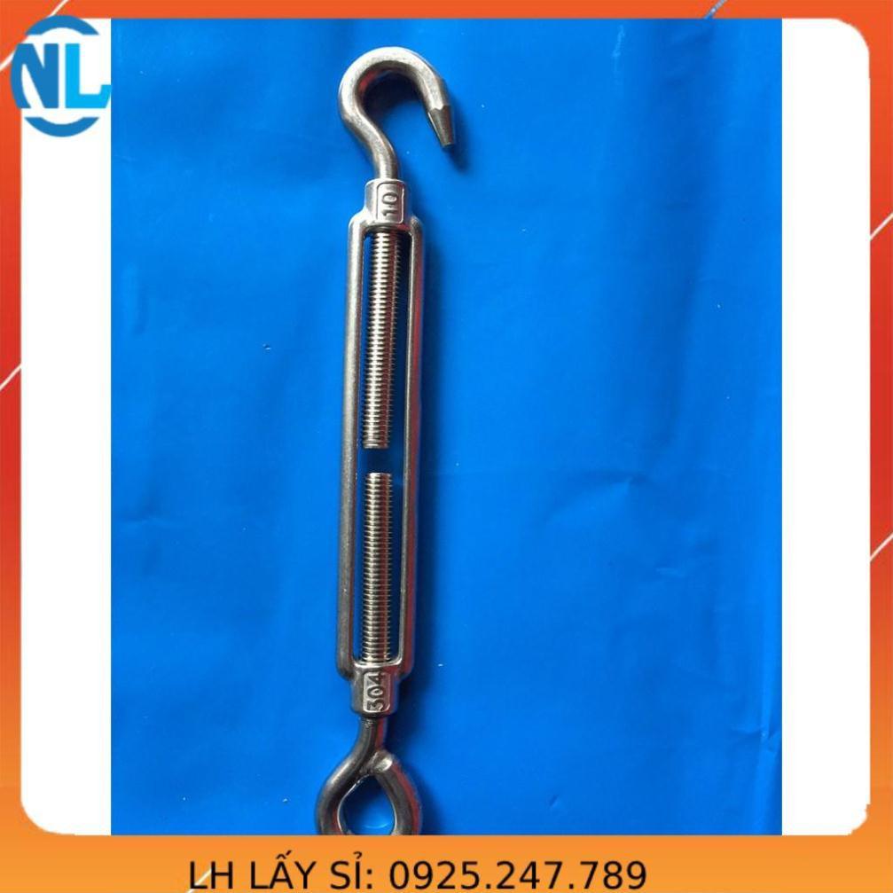 Tăng đơ 10 chuẩn inox 304 không han rỉ. tăng đơ inox phi 10 giá tốt cáp thép giá sỉ