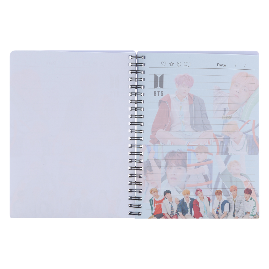 Sổ Lò Xo Hình Ban Nhạc BTS (19.5 x 14.5 cm) - Mẫu Ngẫu Nhiên