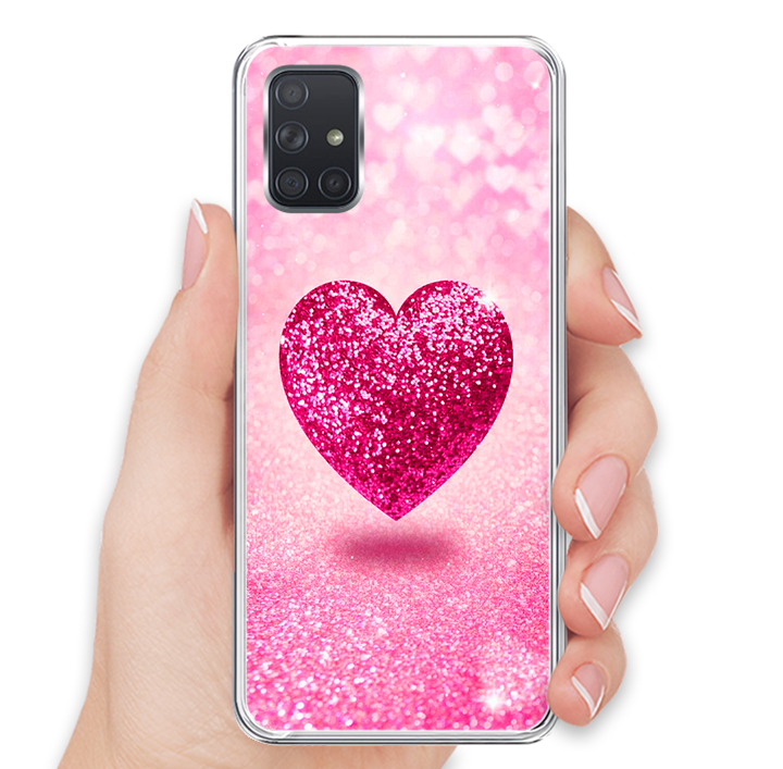 Ốp lưng điện thoại Samsung Galaxy A71 - Silicon dẻo - 0419 HEART10 - Hàng Chính Hãng