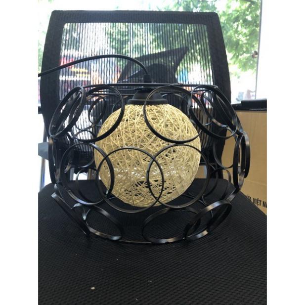Đèn thả lồng sắt fi 30cm 5w cho bàn ăn, phòng khách... DT