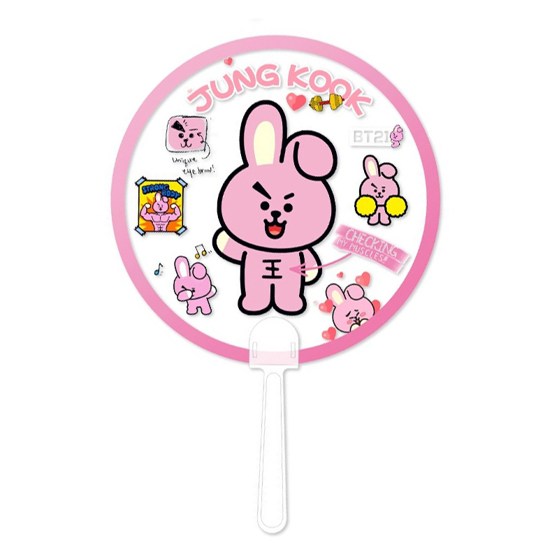 Quạt cầm tay trong suốt COOKY BT21 BTS