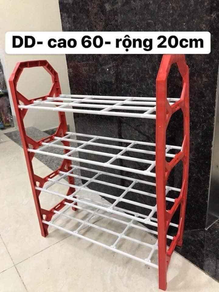 Kệ giầy nhựa 4 tầng Tiện lợi - giao màu ngẫu nhiên