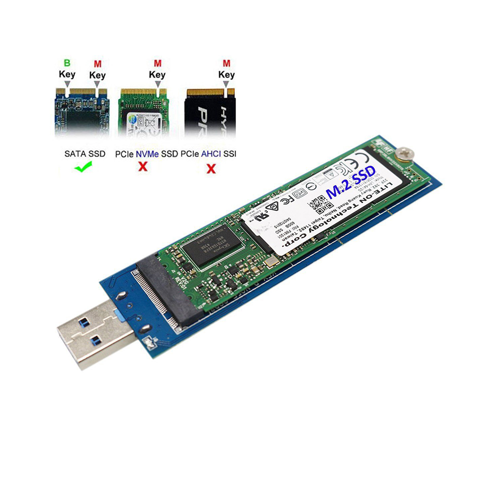 USB Tiếp Hợp Đĩa Ổ Cứng B-Key NGFF M.2 SSD M.2 SATA Sang USB3.0