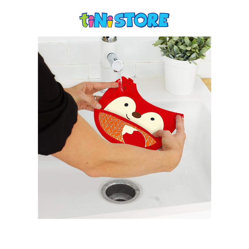 tiNiStore-Yếm ăn dặm silicone Zoo Skip Hop - Cáo 9I415310