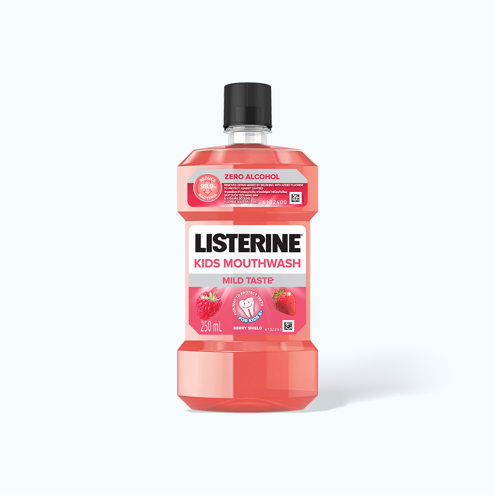 Nước Súc Miệng Cho Trẻ Em Listerine Kids Mouthwash Hương Berry 250Ml