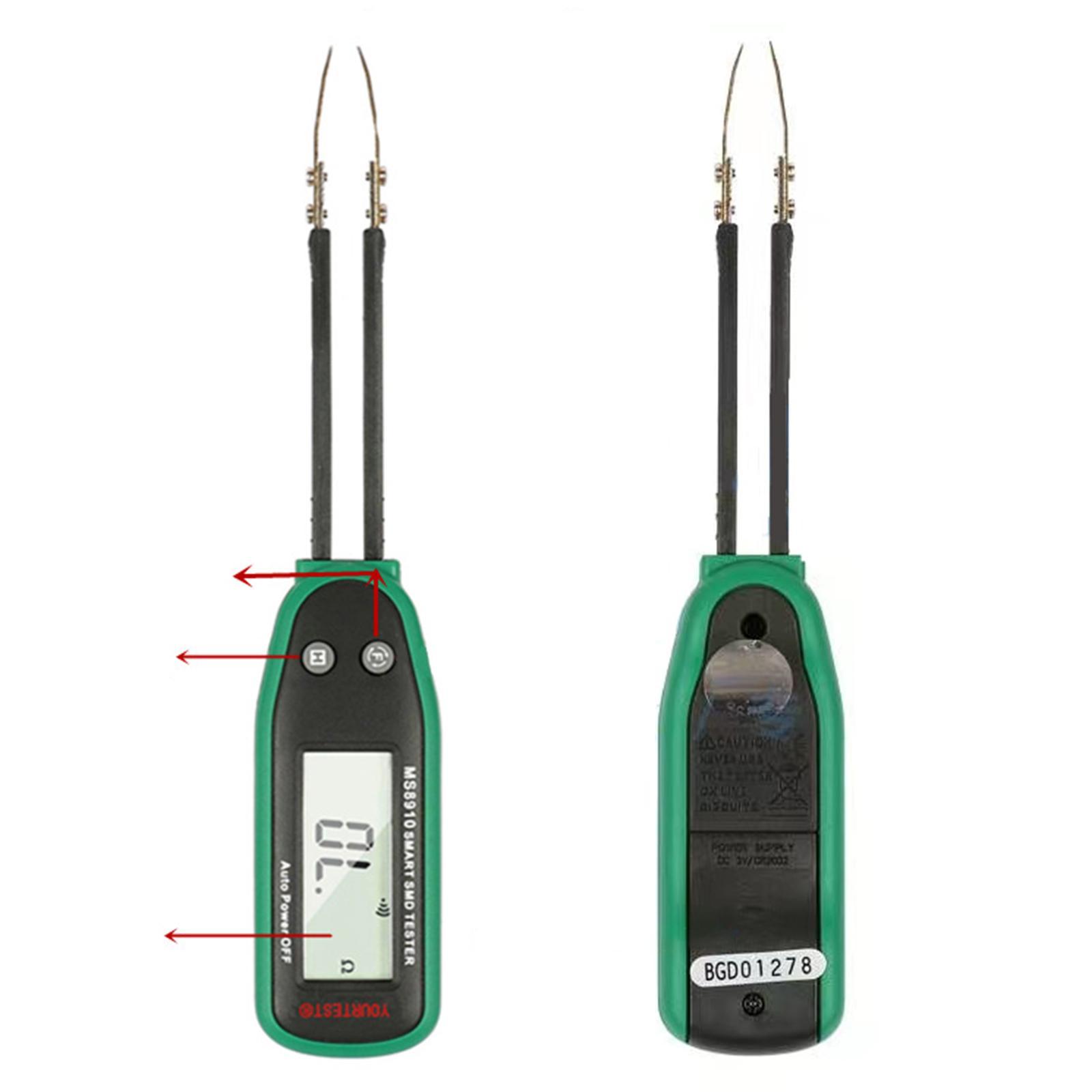 Smart SMD Tester Resistor Tester Tweezer Multimeter Test Electrical Electronic Component Analyzer Testing Clips Tweezers Test Clip