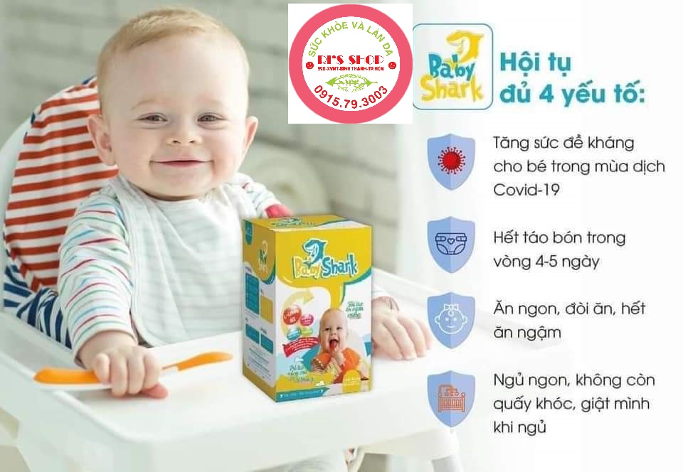 [TẶNG 6 GÓI NHỎ] COMBO 2 HỘP SIRO CÁ MẬP GOLD X2 - BABY SHARK (MẪU 2021) - DÀNH CHO  TRẺ BIẾNG ĂN, TÁO BÓN, GIÚP BỔ SUNG VITAMIN, KHOÁNG CHẤT CẦN THIẾT, BÉ ĂN NGON , NGỦ NGON, TĂNG CÂN VÀ THÔNG MINH HƠN