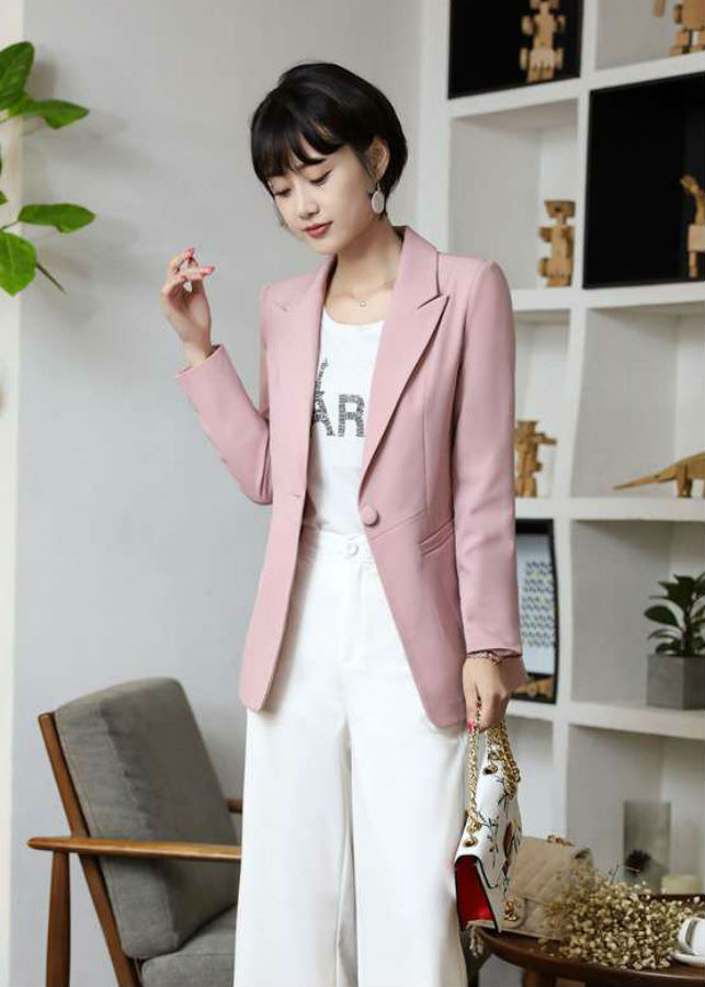 Áo Vest Nữ Tay Dài Form Dài Titishop ANN64 - Hồng (Size