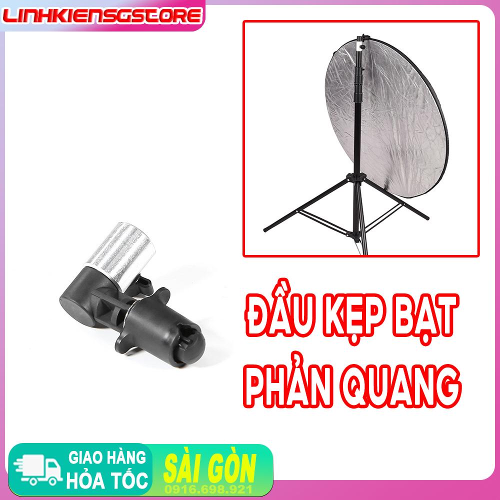 Đầu kẹp gắn tấm hắt ánh sáng phản quang hỗ trợ chụp ảnh studio