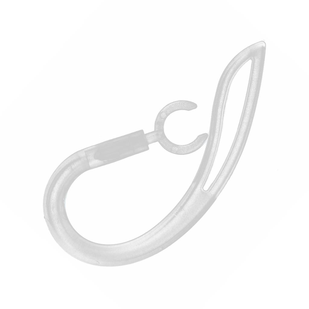 3 Pcs Earhook Ear Loop Clip For Universal Bluetooth Headset 8.0mm 9.0mm 10.0 mm (Clear)