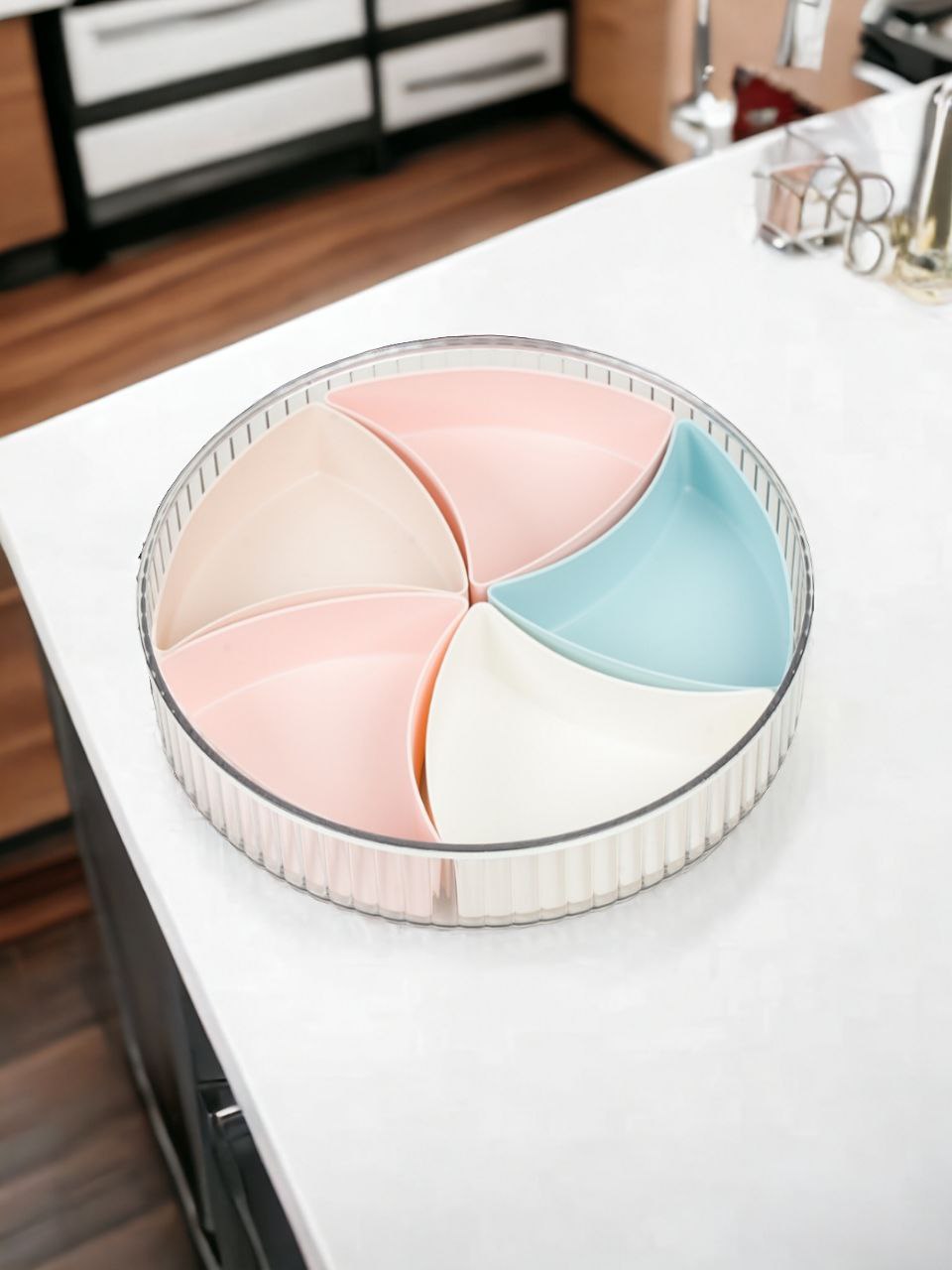 Khay mứt TẾT đựng bánh kẹo Khay gồm 5 hũ ngũ lộc lớn xinh xắn hình kim kim cương biểu hiện sang trọng trong ngày tết