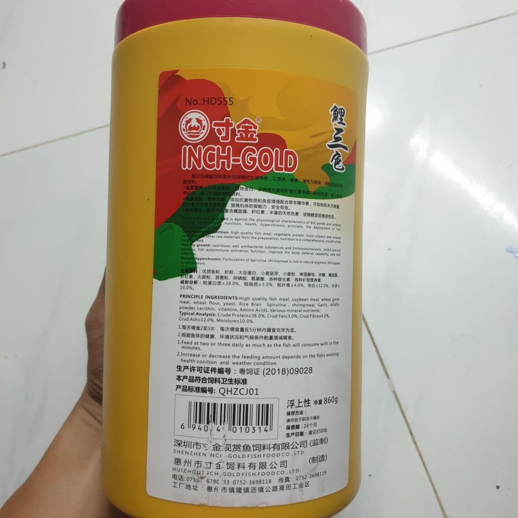 Thức Ăn Tăng Màu Cá Koi Inch Gold 860Gram - Thức Ăn Cho Cá Koi