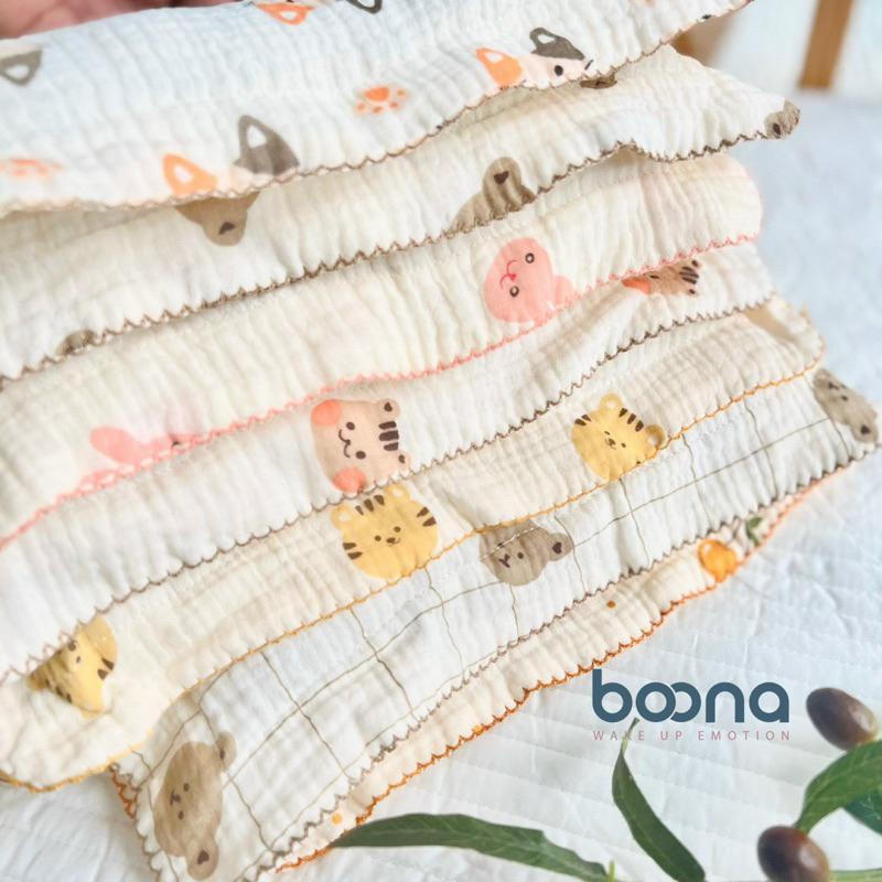 [Sơ sinh] Gối Xô Organic Muslin chống bẹp đầu cho bé - Hãng Boona / Fusj