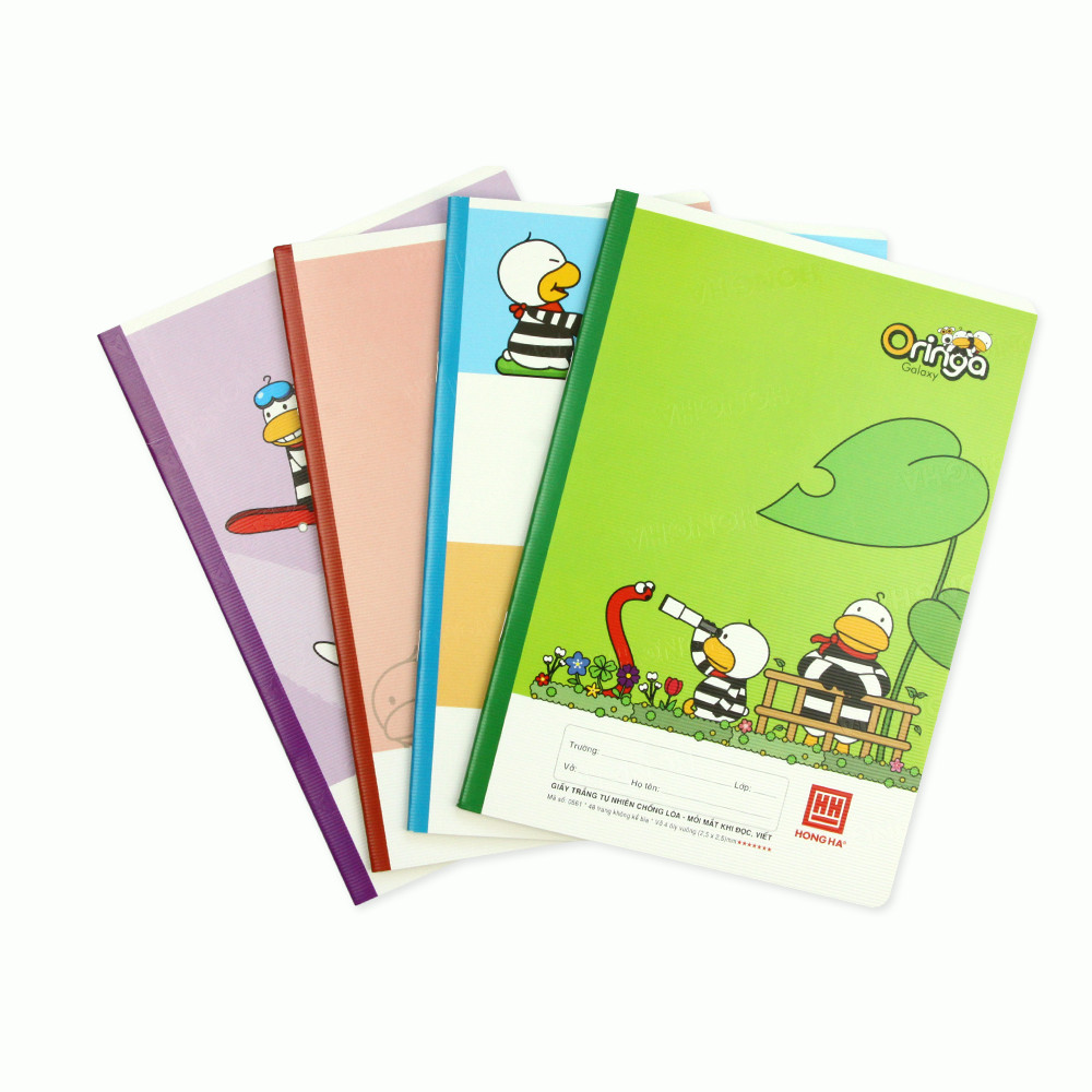 Lốc 10 quyển Vở 4 Ô ly 48 trang Hồng Hà School Oringa Galaxy - 0561